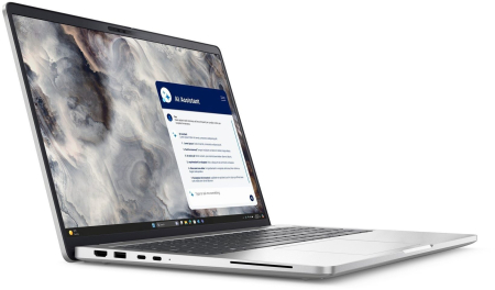 Laptop DELL Pro 16 Plus, 16" Full HD+, Intel® Core™ Ultra 7 265U pana la 5.3 GHz, 32 GB RAM LPDDR5x 5600 MT/s, 512 GB SSD, Intel Graphics, Windows 11 Pro, Aluminium [1]