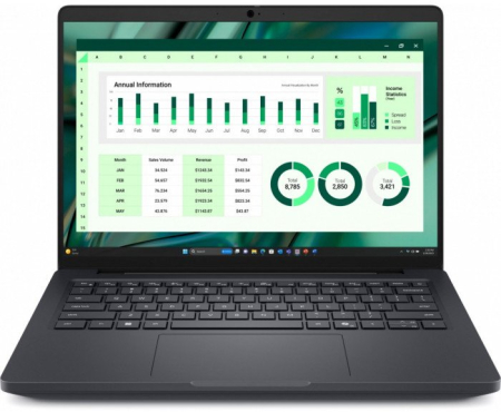 Promotii - Laptop DELL Pro Max 14, 14" Full HD+, Intel® Core™ Ultra 7 265H pana la 5.3 GHz, 16 GB RAM LPDDR5x 7467 MT/s, 512 GB SSD, Intel Arc Graphics, Windows 11 Pro, Black