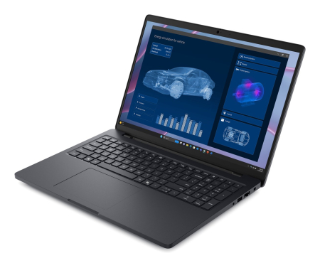 Laptop DELL Pro Max 16, 16" Full HD+, AMD Ryzen™ AI 5 PRO 340 pana la 4.8 GHz, 16 GB RAM LPDDR5x 8000 MT/s, 256 GB SSD, AMD Radeon, Windows 11 Pro, Black [2]