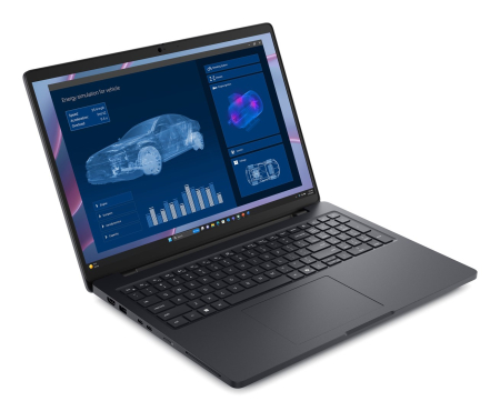 Laptop DELL Pro Max 16, 16" Full HD+, AMD Ryzen™ AI 5 PRO 340 pana la 4.8 GHz, 16 GB RAM LPDDR5x 8000 MT/s, 256 GB SSD, AMD Radeon, Windows 11 Pro, Black [1]