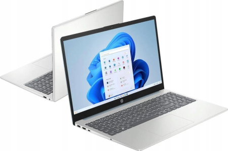 Laptop HP 15, 15.6" Full HD, AMD Ryzen™ 3 7320U pana la 4.1 GHz, 8 GB RAM LPDDR5 5500, 512 GB SSD, AMD Radeon Graphics, Windows 11 Home, Natural Silver [5]