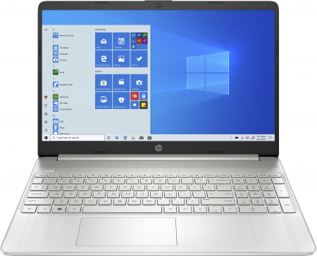 Laptop HP, 15.6" Full HD, AMD Ryzen™ 3 5300U pana la 3.8 GHz, 8 GB RAM DDR, 256 GB SSD, Windows 10 Home, Silver [1]