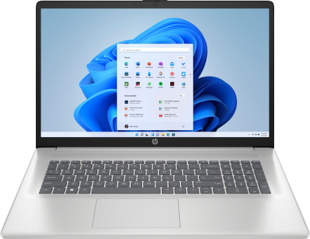 Laptopuri - Laptop HP 17, 17.3" Full HD, Intel® Core™ 7 150U pana la 5.4 GHz, 16 GB RAM DDR4 3200, 1 TB SSD, Intel® Graphics, Windows 11 Home, Natural Silver
