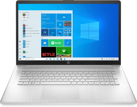 Laptopuri - Laptop HP 17, 17.3" Full HD, Intel® Core™ i5 1335U pana la 4.6 GHz, 12 GB RAM DDR4 3200, 512 GB SSD, Intel Iris Xᵉ Graphics, Windows 11 Home, Natural Silver