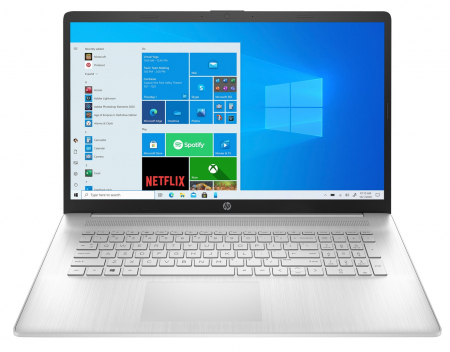 Promotii - Laptop HP 17, 17.3" HD+, Intel® Pentium® Silver N5030 pana la 3.1 GHz, 8 GB RAM DDR4 3200, 256 GB SSD, Intel® UHD Graphics, Free Dos, Silver
