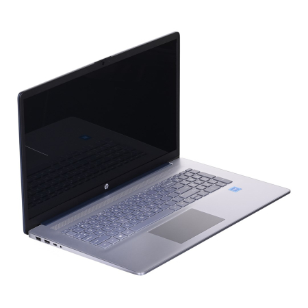 Laptop HP 17, 17.3" HD+ Touchscreen, Intel® N200 pana la 3.7 GHz, 8 GB RAM DDR4 3200, 256 GB SSD, Intel® UHD Graphics, Free Dos, Silver [1]
