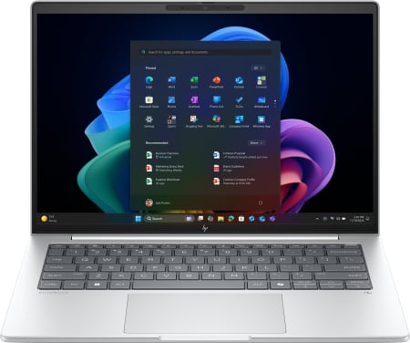 Promotii - Laptop HP EliteBook 8 G1a, 14" WUXGA, AMD Ryzen™ AI 7 PRO 300 pana la 5 GHz, 24 GB RAM DDR5 5600, 512 GB SSD, AMD Radeon Graphics, Windows 11 Pro, Glacier Silver