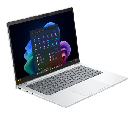 Laptop HP EliteBook 8 G1a, 14" WUXGA, AMD Ryzen™ AI PRO 340 pana la 4.8 GHz, 32 GB RAM DDR5 5600, 1 TB SSD, AMD Radeon Graphics, Windows 11 Pro, Glacier Silver [1]