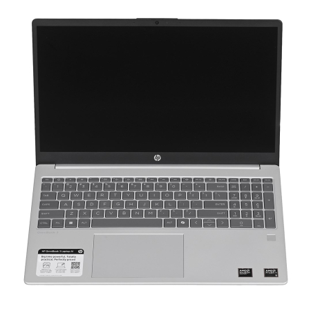 Laptopuri - Laptop HP OmniBook 3, 15.6" Full HD Touchscreen, AMD Ryzen™ AI 5 330 pana la 4.5 GHz, 16 GB RAM DDR5, 512 GB SSD, AMD Radeon Graphics, Windows 11 Home, Silver