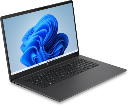 Laptop HP OmniBook 3 AI, 17.3" Full HD, AMD Ryzen™ 7 250 pana la 5.1 GHz, 24 GB RAM DDR5 5600, 512 GB SSD, AMD Radeon Graphics, Windows 11 Home, Black [2]