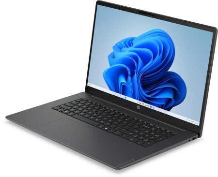 Laptop HP OmniBook 3 AI, 17.3" Full HD, AMD Ryzen™ 7 250 pana la 5.1 GHz, 24 GB RAM DDR5 5600, 512 GB SSD, AMD Radeon Graphics, Windows 11 Home, Black [1]