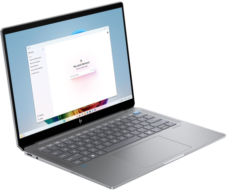 Laptop HP OmniBook Ultra 14, 14" 2.2K Touchscreen, AMD Ryzen™ AI 9 365 pana la 5 GHz, 16 GB RAM LPDDR5x 7500, 1 TB SSD, AMD Radeon Graphics, Windows 11 Home, Meteor Silver [1]