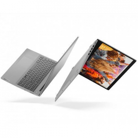 Laptop Lenovo IdeaPad 3, 15.6” Full HD, Intel® Core™ i3 1005G1 pana la 3.4 GHz, 4 GB DDR4, 128 GB SSD, Intel UHD Graphics, Platinum Grey [9]