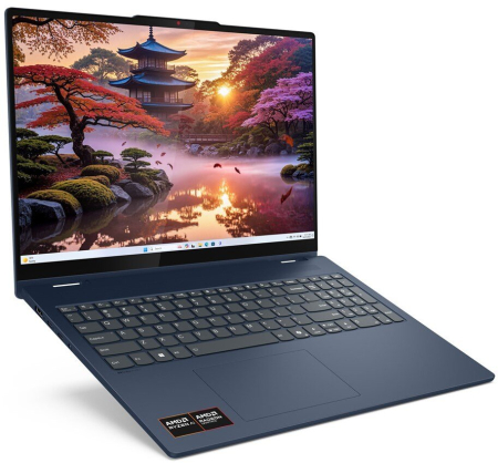 Laptop Lenovo IdeaPad 5 Hybrid (2-in-1), 16" WUXGA Touchscreen, AMD Ryzen™ AI 7 350 pana la 5 GHz, 16 GB RAM LPDDR5x 7500, 1 TB SSD, AMD Radeon, Windows 11 Home, Cosmic Blue [1]