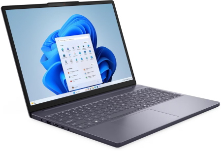 Laptopuri - Laptop Lenovo IdeaPad Slim 3, 15.3" WUXGA, AMD Ryzen™ 5 150 pana la 4.55 GHz, 16 GB RAM DDR5, 512 GB SSD, AMD Radeon, Free Dos, Luna Grey