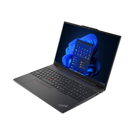 Laptop Lenovo ThinkPad E16 G2, 16" WUXGA, AMD Ryzen™ 5 7535U pana la 4.55 GHz, 8 GB RAM DDR5 4800, 256 GB SSD, AMD Radeon, Windows 11 Pro, Black [1]