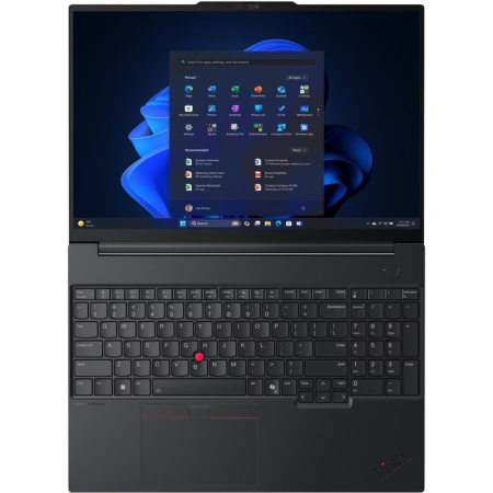 Laptop Lenovo ThinkPad E16 G3, 16" WUXGA, Intel® Core™ Ultra 5 225U pana la 4.8 GHz, 32 GB RAM DDR5 5600, 1 TB SSD, Intel Graphics, Free Dos, Black [2]