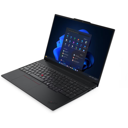 Alte produse - Laptop Lenovo ThinkPad E16 G3, 16" WUXGA, Intel® Core™ Ultra 5 225U pana la 4.8 GHz, 32 GB RAM DDR5 5600, 1 TB SSD, Intel Graphics, Free Dos, Black