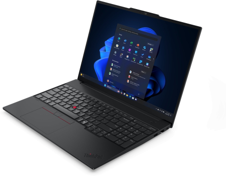 Laptop Lenovo ThinkPad E16 G3, 16" WUXGA, Intel® Core™ Ultra 7 256V pana la 4.8 GHz, 16 GB RAM LPDDR5x 8533, 512 GB SSD, Intel Arc Graphics, Windows 11 Pro, Black [1]