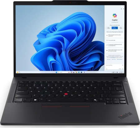 Promotii - Laptop Lenovo ThinkPad T14 G5, 14" WUXGA, Intel® Core™ Ultra 7 155U pana la 4.8 GHz, 16 GB RAM DDR5 5600, 512 GB SSD, Intel Graphics, Windows 11 Pro, Black