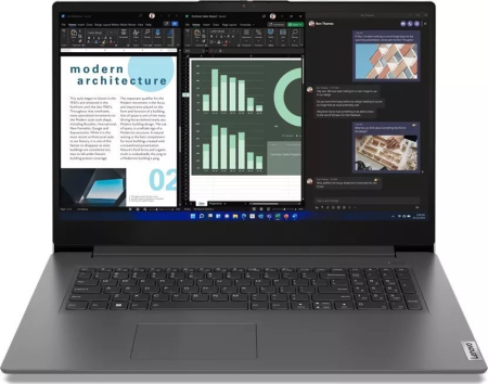 Alte produse - Laptop Lenovo V17 G4 IRU, 17.3" Full HD, Intel® Core™ i7 13620H pana la 4.9 GHz, 16 GB RAM DDR4 3200, 512 GB SSD, Intel® UHD Graphics, Windows 11 Pro, Iron Grey