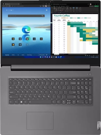 Laptop Lenovo V17 G4 IRU, 17.3" Full HD, Intel® Core™ i7 13620H pana la 4.9 GHz, 16 GB RAM DDR4 3200, 512 GB SSD, Intel® UHD Graphics, Windows 11 Pro, Iron Grey [1]