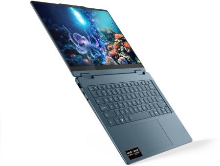 Laptop Lenovo Yoga 7 Hybrid (2-in-1), 14" WUXGA Touchscreen, AMD Ryzen™ AI 5 340 pana la 4.8 GHz, 16 GB RAM LPDDR5 6400, 512 GB SSD, AMD Radeon 840M, Windows 11 Home, Tidal Teal [7]