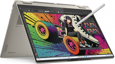 Laptop Lenovo Yoga 7 Hybrid (2-in-1), 16" 2.8K Touchscreen, AMD Ryzen™ AI 7 350 pana la 5 GHz, 16 GB RAM LPDDR5x 7500, 512 GB SSD, AMD Radeon 860M, Windows 11 Home, Seashell [1]