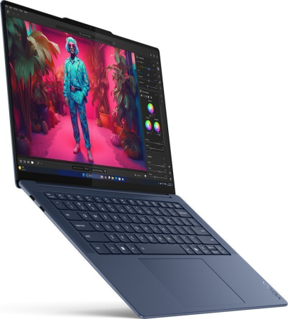 Laptop Lenovo Yoga Slim 7, 14.5" 3K Touchscreen, Qualcomm Snapdragon X Elite X1E-78-100 pana la 3.4 GHz, 32 GB RAM LPDDR5x 8448, 1 TB SSD, Qualcomm Adreno GPU, Windows 11 Home, Cosmic Blue [3]