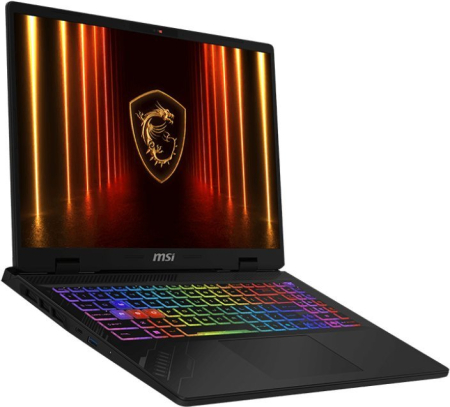 Laptop MSI Crosshair A16 HX, 16" WQXGA, AMD Ryzen™ 9 7945HX pana la 5.4 GHz, 16 GB RAM DDR5 5200, 512 GB SSD, NVIDIA® GeForce® RTX 5060 8 GB, Free Dos, Black [1]