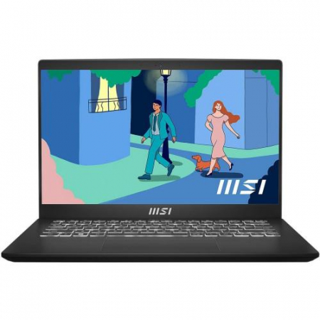 Laptopuri - Laptop MSI Modern 14, 14" Full HD, Intel® Core™ i5 1235U pana la 4.4 GHz, 16 GB RAM DDR4 3200, 512 GB SSD, Intel® UHD Graphics. Windows 11 Home, Classic Black