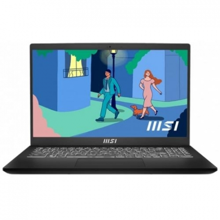 Laptopuri - Laptop MSI Modern 15, 15.6" Full HD, Intel® Core™ i5 1235U pana la 4.4 GHz, 16 GB RAM DDR4 3200, 512 GB SSD, Intel Iris Xᵉ Graphics, Windows 11 Home, Classic Black