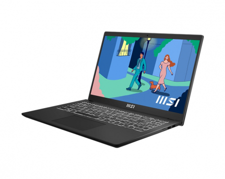 Laptop MSI Modern 15, 15.6" Full HD, Intel® Core™ i7 1355U pana la 5 GHz, 16 GB RAM DDR4 3200, 512 GB SSD, Intel Iris Xᵉ Graphics, Windows 11 Home, Classic Black [1]