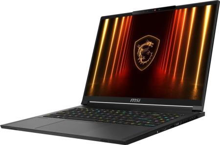 Laptop MSI Stealth A16 AI+, 16" QHD+, AMD Ryzen™ AI 9 HX 370 pana la 5.1 GHz, 32 GB RAM, 2 TB SSD, NVIDIA® GeForce® RTX 5070 Ti 12 GB, Windows 11 Pro, Core Black [2]