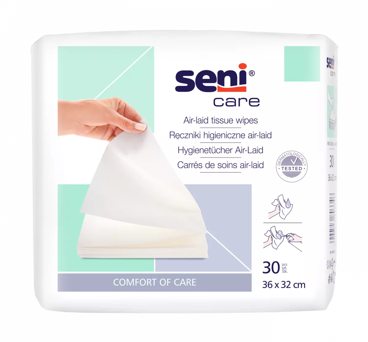 Igiena si Ingrijire Adulti - Lavete Igienice Seni Care 36 32 cm 30 Bucati pukika.ro