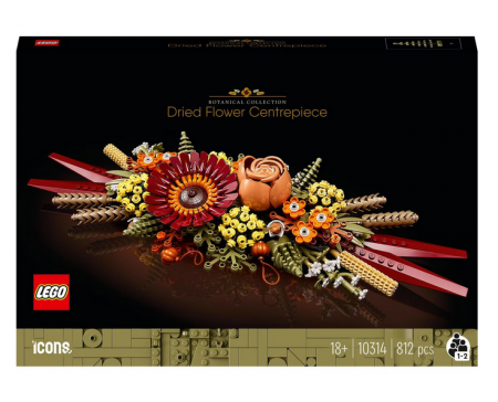 Seturi LEGO - LEGO® Creator Expert - Ornament din flori uscate 10314, 812 piese