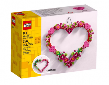 Promotii - LEGO - Heart Ornament 40638, 254 piese