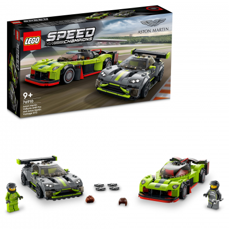 Seturi LEGO - LEGO® Speed Champions - Aston Martin Valkyrie AMR Pro si Aston Martin Vantage GT3 76910, 592 piese