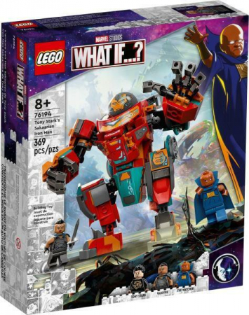 Seturi LEGO - LEGO Super Heroes - Iron Man Sakaarian al lui Tony Stark 76194, 369 piese