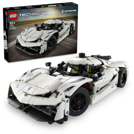 Jocuri si Jucarii - LEGO® Technic - Hipermasina Koenigsegg Jesko Absolut alba 42184, 801 piese, pukika.ro