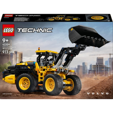LEGO® Technic - Incarcator frontal Volvo L120 Electric 42209, 973 piese, pukika.ro [8]