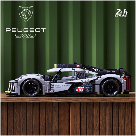 LEGO® Technic PEUGEOT 9X8 24H Le Mans Hybrid Hypercar 42156, 1775 piese [3]