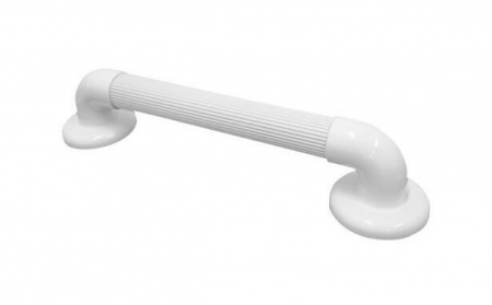 Manere de Siguranta - Maner de siguranta cu ventuze pentru baie, cu prindere pe perete, lungime 40 cm, Alb