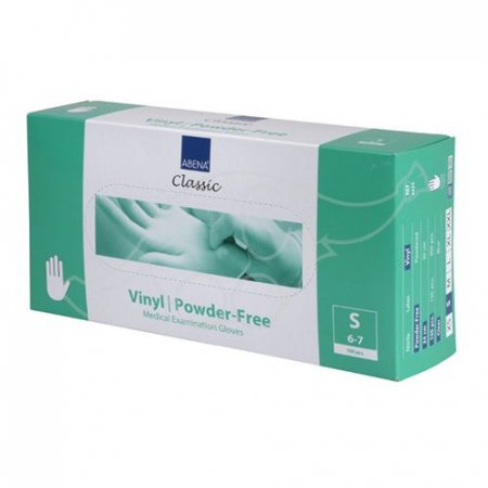 Manusi de Unica Folosinta - Manusi de unica folosinta, Abena®, din vinil, transparente, masura S, 100 