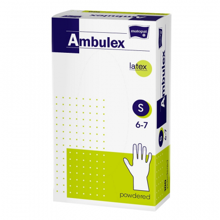 Manusi de Unica Folosinta - Manusi de unica folosinta Matopat, pudrate Ambulex, Marimea S, 100 bucati