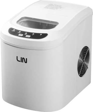 Mașini de făcut gheață - Mașină de făcut gheață LIN, 12 kg/24h, 112 W, rezervor 2.2 L, Alb pukika.ro