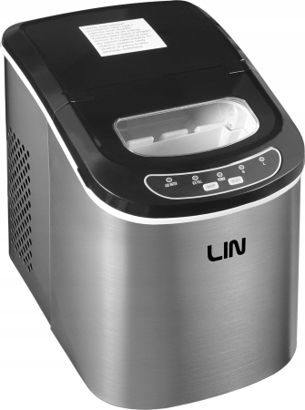 Mașină de făcut gheață LIN, 12 kg/24h, 112 W, rezervor 2.2 L, Argintiu pukika.ro [2]