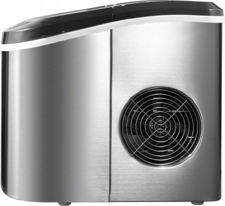 Mașină de făcut gheață LIN, 12 kg/24h, 112 W, rezervor 2.2 L, Argintiu pukika.ro [7]