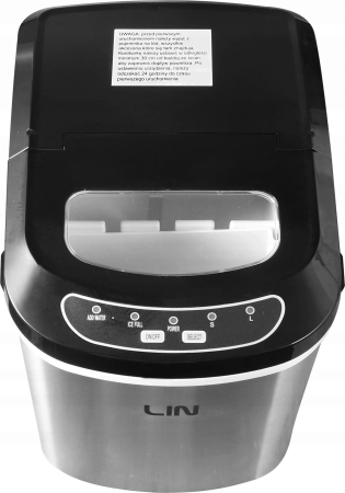 Mașină de făcut gheață LIN, 12 kg/24h, 112 W, rezervor 2.2 L, Argintiu pukika.ro [5]