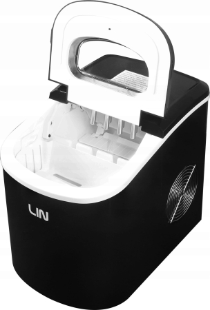 Mașină de făcut gheață LIN, 12 kg/24h, 112 W, rezervor 2.2 L, Negru pukika.ro [1]